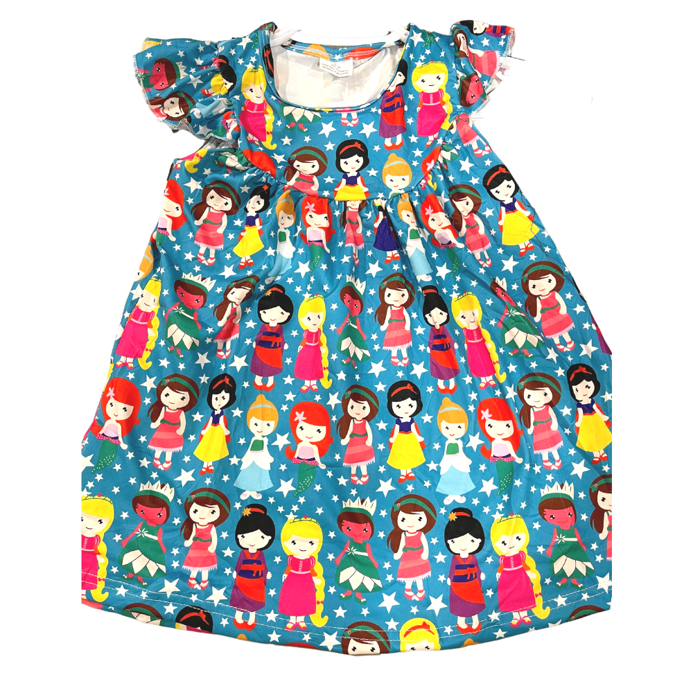 Girls Dress Cartoon Princess - Gracie Roze