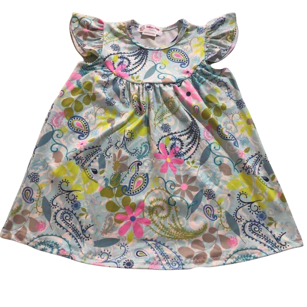 Girls Dress Flower Paisleys - Gracie Roze