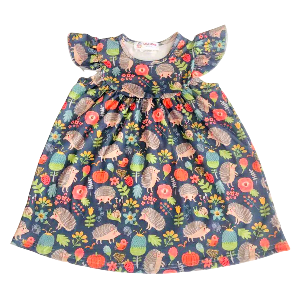 Girls Dress Hedgehog - Gracie Roze