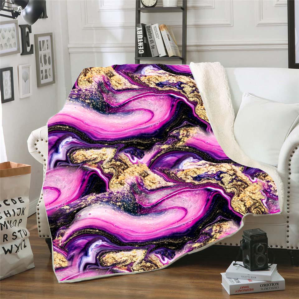 Plush Blanket Galaxy Gold - Gracie Roze