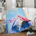 Plush Blanket Pink Wave - Gracie Roze