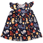 Girls Dress Fall Birds - Gracie Roze