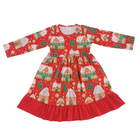 Girls Dress Christmas Ginger House - Gracie Roze