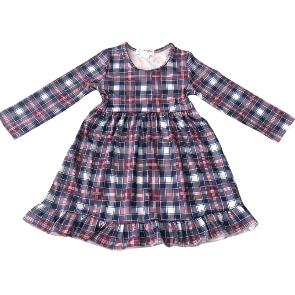 Girls Dress Ivy Plaid - Gracie Roze