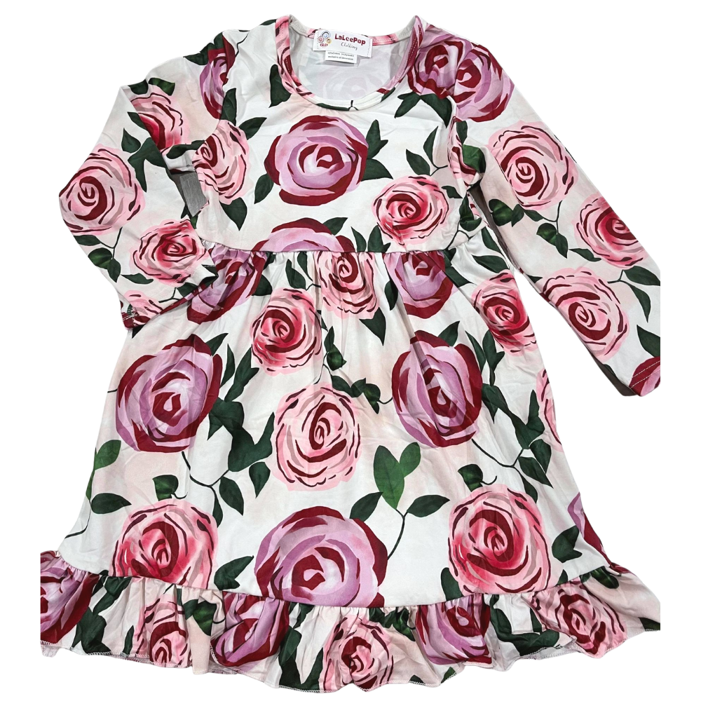 Girls Dress Roses - Gracie Roze