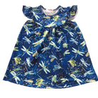 Girls Dress Blue Dragonflies - Gracie Roze