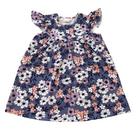 Girls Dress Midnight Flowers - Gracie Roze