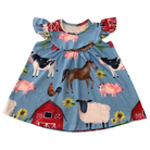 Girls Dress Farm Friends - Gracie Roze