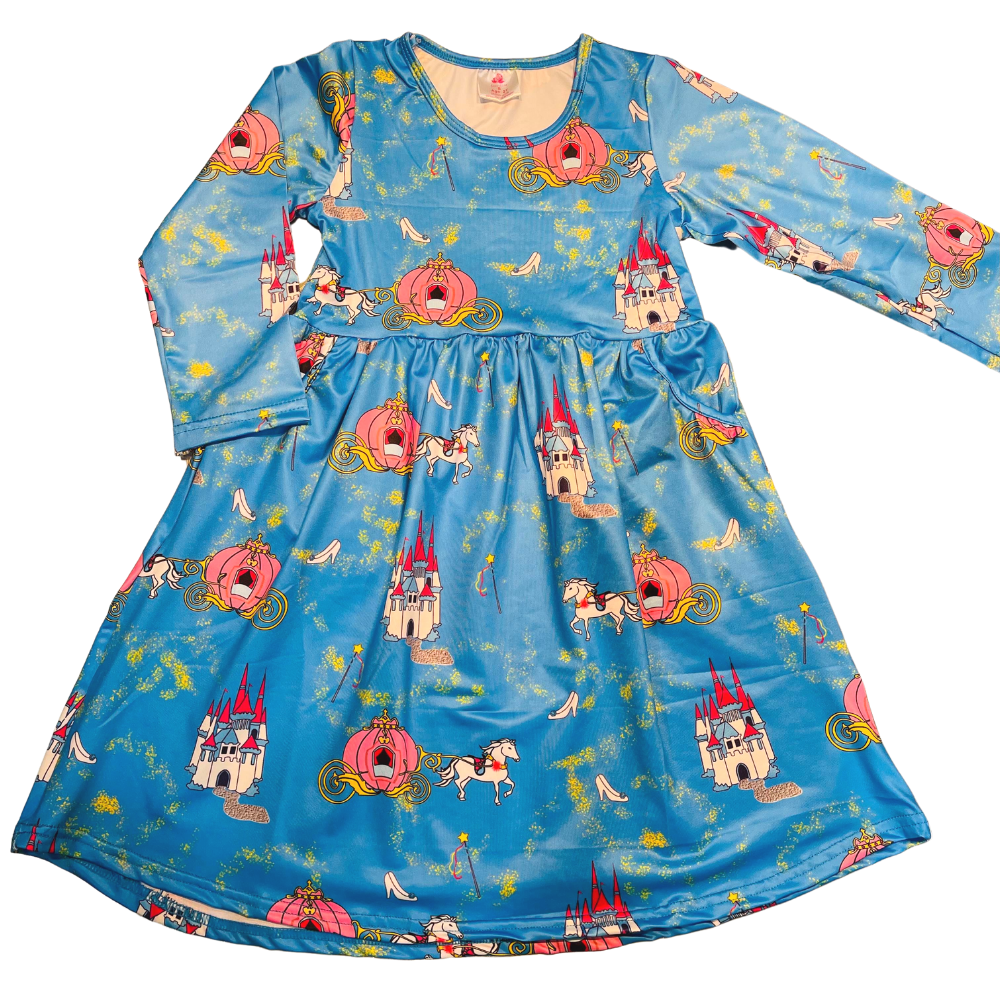 Girls Dress Princess Carriage - Gracie Roze