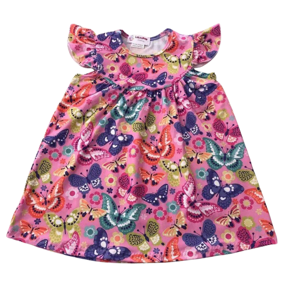 Girls Dress Blooming Butterflies - Gracie Roze