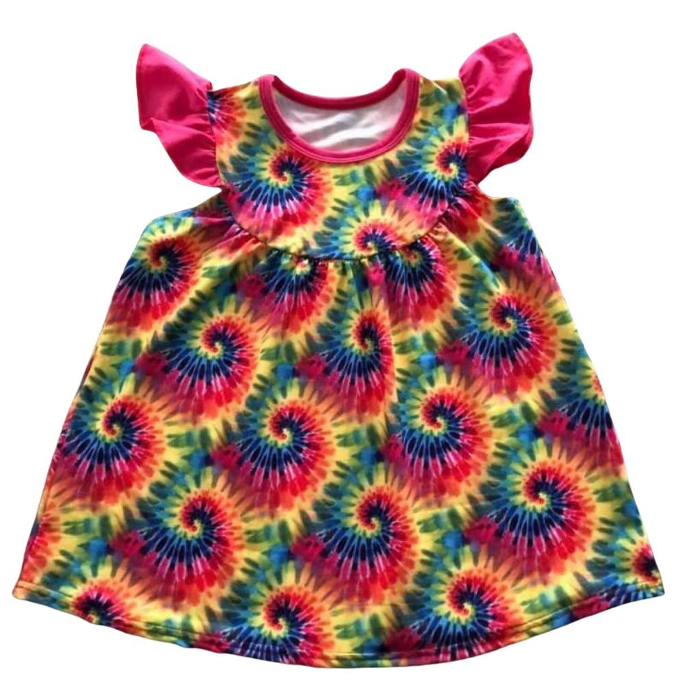 Girls Dress Tye Dye - Gracie Roze
