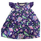 Girls Dress Purple Flower - Gracie Roze